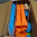 YOHOOLYO Kids Easel Standing Art Easel for Kids, Double Sided Children Pink Purple Easel Magnetic Chalkboard Whiteboard Dry Eraser Board Great Gift for Girls (Blue)