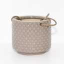 Global Outdoors Ceramic Hanging Basket Planter - Grey