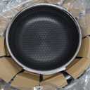 OATOFP Non Stick Frying Pans Set, Hybrid Skillet Set Nonstick (8+10+12inch), Pans for cooking, PFOA Free Stainless Steel Kitchen set, Dishwasher and Oven-Safe Cookware Sets