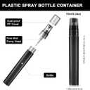 Patelai 108 Pieces 10 ml Spray Bottles Plastic Perfume Bottles Empty Fine Mist Perfume Bottle for Essential Oils Supplies (Black)