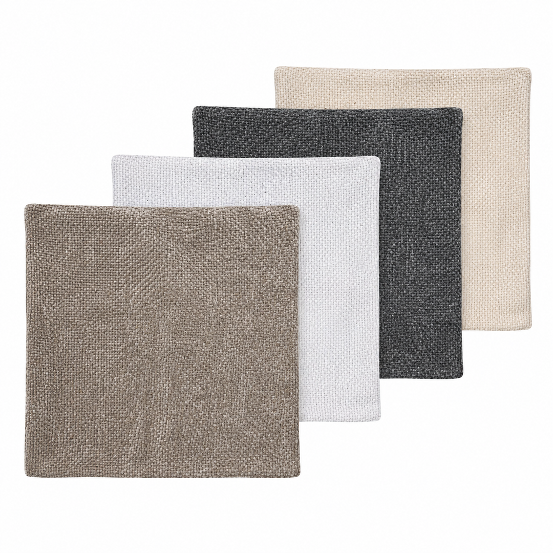 Set of 4 Decorative Pillow Covers 16x16 Inch, Neutral Textured Cushion Cases, Soft Fabric Throw Pillow Covers for Sofa Couch Bedroom, No Brand