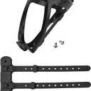 Bicycle Bottle Cages, Plastic Bike Bottle Holder with Cage Mounting Base (Black)