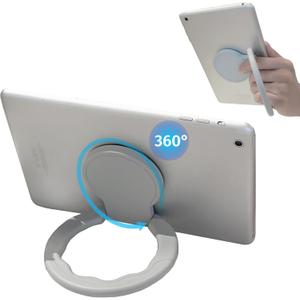 Tablet Ring Holder -Tablet Stand Adjustable Universal Tablet Hand Strap Holder, 360 Degrees Handle Grip Handle Grip with Adhesive Patch for iPad/Galaxy Tab and All 7-11" Tablets,(Gray)