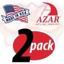 Azar Displays 252378-2PK Brochure Holder 8.5"x11", Acrylic Desk Organizer, Three Tier Document, Magazine & Sign Holder, Wall Mount Desk Accessories (2-Pack)