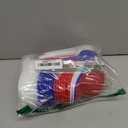 48 Pack Mini Ice Cream Dessert Baseball Cap Bowls,Party Snack Cups for Birthday Party Supplies(Red Blue and White)