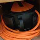 VEVOR Retractable Air Hose Reel, 3/8IN x 65FT Hybrid Air Hose Max 300PSI, Air Compressor Hose Reel Auto-Rewind with 6.6 FT Lead in, Ceiling/Wall Mount Enclosed PP Reel & Built-in 180 Swivel Bracket
