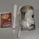 Superbaking Sourdough Starter Jar, Beginner Sourdough Starter Kit, 34oz Wide Mouth Sour Dough Glass Jar with Guides & Recipes, Sourdough Bread Baking Supplies, Sourdough Container Crock