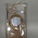 Mirror Kickstand Glitter Diamond Case for iPhone 15 14 13 12 Pro Max,Magnetic Stand Holder,Camera Lens Protector Compatible with Magsafe, Rhinesetone Bing Cover Case (Gold,for iPhone 13 Pro Max)