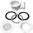 PVC 2''Side Outlet Drain Assemblyfor Low Profile Shower Drain Trap and Shower Base Drain.