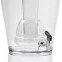 CreativeWare Beverage Dispenser with Ice Cylinder and Fruit Infuser, 3 Gallon, Clear