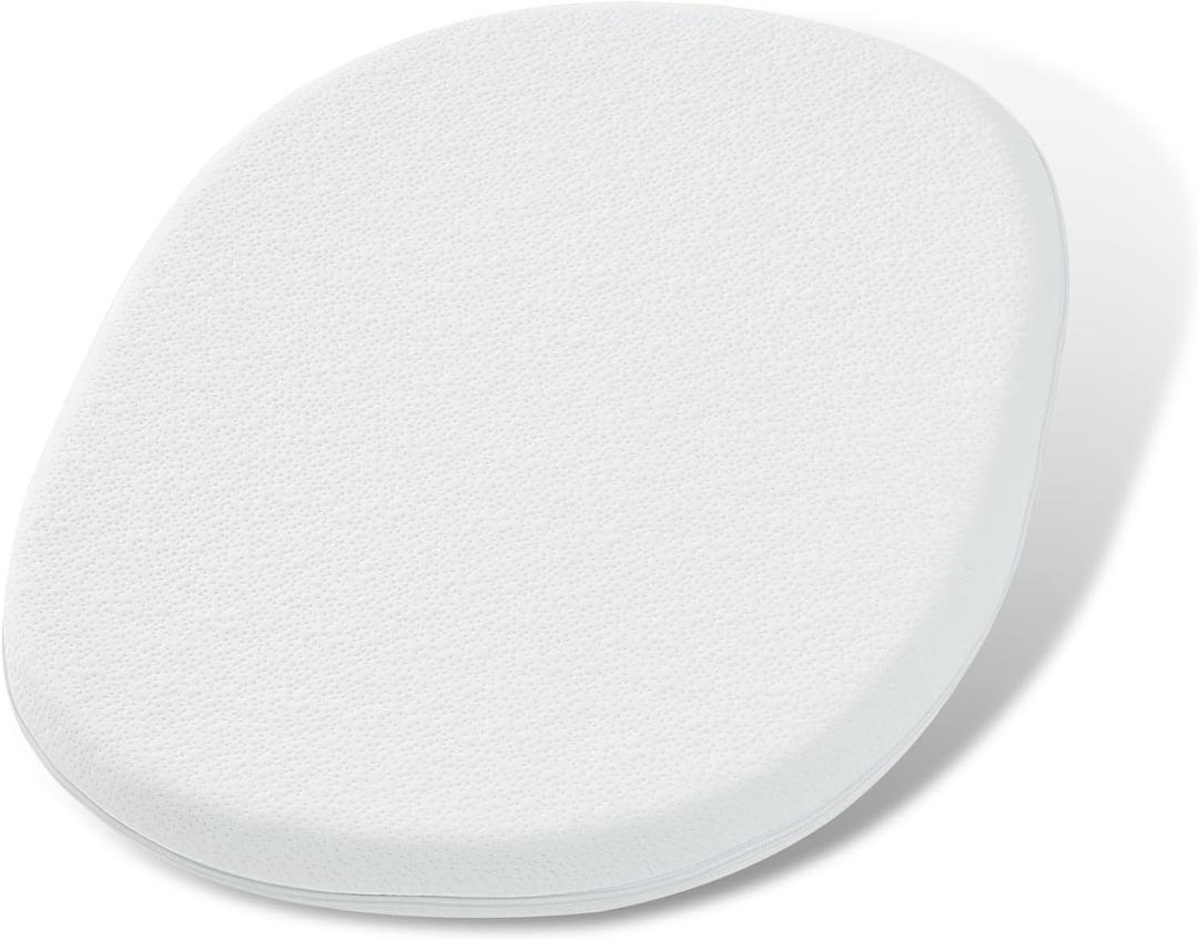 NeoBorn Baby Bassinet Mattress Pad, 24" x 20.8" Dual Sided Comfort Gel Memory Foam Mattress with Removable Breathable Soft Tencel Cover Fit for Graco Pack n Play Dome LX Bassinet, Not Playa