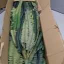 55" Fake Ferns, Set of 2 Artificial Ferns for Outdoors Large, Artificial Boston Ferns with 111 Fronds for Garden Porch Home Spring Decor