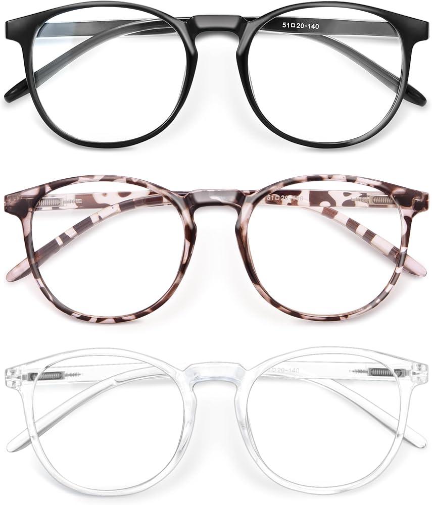 IBOANN Iconic Blue Light Glasses for Woman - Computer Glasses 99% Blue Light Blocking - Anti Eyestrain & UV Glare Protection