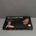 Adonafy Practice Hand for Acrylic Nails: Detachable Magnetic Practice Hand for DIY Nail Art - Realistic Flexible Fake Hand Manicure Training Finger at Home for Beginners (Brown-Set)