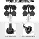 2 x Binocular Tripod Adapter Quick Release with 1/4-20 Inch Threading,T6061 Aluminum Alloy Body,Compatible with Arca Ball Head and 1/4 Thread Head