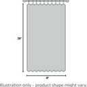 NICETOWN Blackout French Door Curtains, Room Darkening Lockdown Classroom Window Covering Shade for Privacy, Front Back Thermal Insulated Curtain for Living Room Bedroom, 1 Panel, Grey, 8" W x 36" L