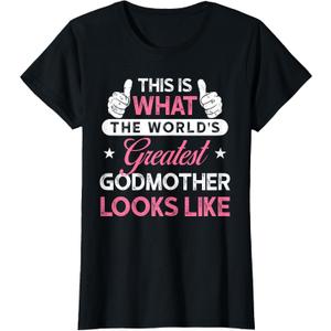 Godmother Design: World's Greatest Godmother T-Shirt,XS