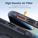 2 x 360 Spin Magnetic Stand (Pro-Version) for iPhone 16 Pro Case (Compatible with MagSafe) [Military Drop Protection] Matte Translucent Shockproof Protective Phone Case 6.3'', Black