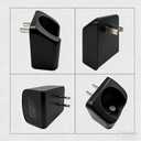 Electric Toothbrush Wall Charger fit for Braun Oral B io Series 2 3 4 5 6, Type 3757 Wireless Charging Base Plug Black