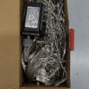 BYIZO Christmas Outdoor Icicle Lights - 480 LED 66+33 FT 8 Modes Curtain Fairy String Light Plug in, Waterproof for Eaves Yard Holiday Xmas Holiday Indoor Outdoor Decoration - Warm White