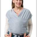 Momcozy Baby Wrap Carrier, Easy to Wear Infant Carrier Slings, Lightweight Hands Free Baby Sling, Adjustable Baby Carriers for Newborn to Toddler 8-35 lbs