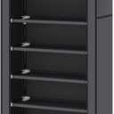 UDEAR 10-Tier Free Standing Shoe Rack Sturdy Shoe Rack Organizer for Closet Entryway Stackable Shoe Shelf with Dustproof Cover,Grey