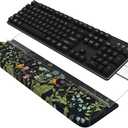 HAOCOO Acrylic Tilted Keyboard Riser, Wrist Rest for Computer 3-Level Height Adjustment, Hand Rest for Easy Ergonomic Typing, Keyboard Wrist Pad Work from Home