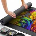 Puzzle Mat Jigsaw Puzzle Mat and 3 Puzzle Trays, Puzzle Mat Roll Up 51x31, Portable Large Puzzle Mat Organizer Up to 2000 Pcs, No Creases to Your Finished and Unfinished Puzzles, Rubber Puzzle Mats (Black)