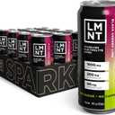 LMNT Sparkling Electrolyte Drink - Black Cherry Lime | 12-Count