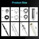 Funmit W10435302 & W10447783 Washer Bearing Tool Kit and Tub Seal Replacement for Whirlpool Cabrio and Maytag Bravos XL Washers, Repair Noisy, Shaking, Leaking, UL/OL Error Issues