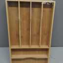 Bamboo Silverware Organizer, Bamboo Kitchen Drawer Cutlery Organizer, Utensil Holder, Flatware Organizer Tray (15.8"x9.5"x1.6")
