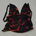 One Piece Bathing Suit for Women Custom Tummy Control Bathing Suits Trendy Summer Beach Wear (Medium, Red Gothic Bat)