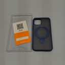 TORRAS Magnetic UPRO Ostand Designed for iPhone 12 Case & iPhone 12 Pro Case (Compatible with Magsafe) with Stand (Military Grade Drop Protection) Shockproof Translucent Back Slim 12 Phone Case, Blue