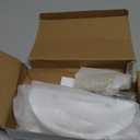 ALLYWASAI Patio Sliding Door Handle Set with Mortise Lock, Key Cylinder and Face Plate, Full Replacement Handle Lock Set Fits Door Thickness from 1-1/2" to 1-3/4", 3-15/16" Screw Hole Spacing, White