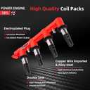 Upgraded Ignition Coil Pack and Spark Plug Compatible with 2011-2015 Chevy Cruze 1.8L, 2016 Cruze Limited 1.8L, 2012-2018 Chevy Sonic 1.8L, 2009-2011 Aveo 5 Aveo5 1.6L, 2009 2010 Pontiac G3 1.6L