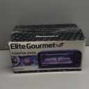Elite Gourmet ETO236 Personal Compact 2 Slice Countertop Toaster Oven with 15 Minute Timer & Adjustable Temperature, Bake, Broil, & Toast, Black