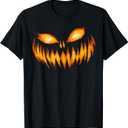 Jack O Lantern Scary Carved Pumpkin Face Halloween Costume T-Shirt