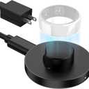 Compatible with Oura Ring Gen 3 (Size13) Charger Fast Charging Dock with Infrared Sensing, Auto Stop Protection, Indicator, Non-Slip Base, Charger for Smart Ring Includes 59 Inch USB-C Cable