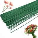 3 x 200 PCS 22 Gauge Floral Stem Wire Flower Arrangements and DIY Crafts,Dark Green,Floral Wire for Florist Flower Arrangement 16 Inches,Diameter:0.03 inch