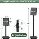 8.5 x 11" Pedestal Sign Holder Stand, Heavy Duty Sign Stand for Display