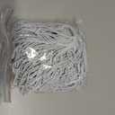 Pre-Tied Stretch Loops with Bows from Elastic Ribbon - 120pcs Metallic Elastic Cord for Boxes Bows Tags Gift Elastic Wrapping Crafts Cord String (White, 6inch)