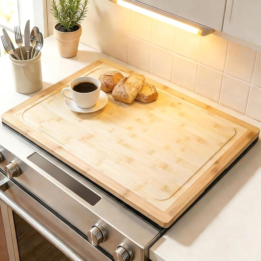 Noodle Board Stove Cover,Stove Top Covers for Electric Stove and Gas Burners,RV Stove Top Cover/Sink Cover - Tray for Kitchen Counter Space