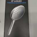 SparkPod High Pressure Handheld Shower Head - Huge 6-Inch Face - Luxury Rain Shower Design - Tool-Free 1-Min Installation - Handheld Only, No Bracket or Hose (Luxury Polished Chrome)