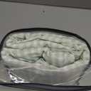 Nayoroom Green Gingham Duvet Cover Queen Size Plaid Dorm Bedding Set 3 Pieces Grid Checkered Duvet Cover with 2 Pillowcases, Soft Breathable Washed Microfiber