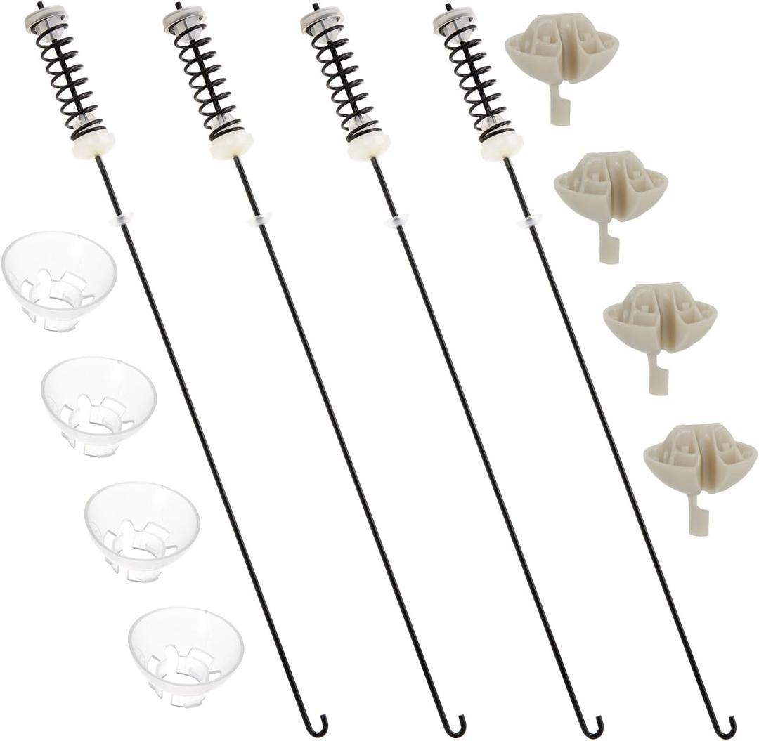 23.6 in Washer Suspension Rod Kit Fit for Amana NTW4600YQ1 NTW4610YQ0 NTW4630YQ0 NTW4650YQ0 NTW4501XQ0 NTW4700YQ1, Admiral ATW4675YQ1 ATW4675YQ0, Maytag MVWC200XW2 MVWC200XW3