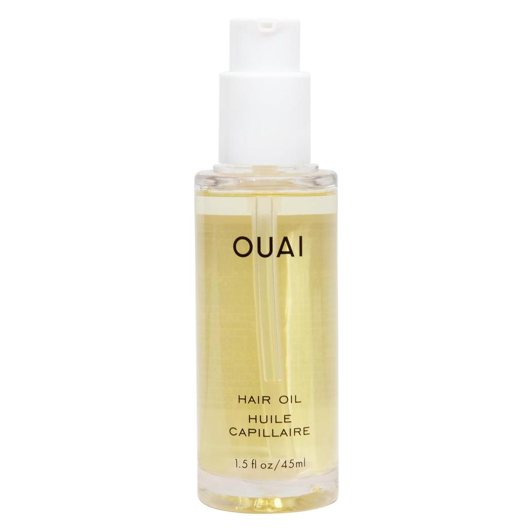 OUAI Hair Oil - Hair Heat Protectant Oil for Frizz Control - Adds Shine and Smooths Split Ends - Color Safe Formula - Paraben, Phthalate and Sulfate Free (1.5 fl oz)