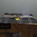 COMMERCIAL CHEF 1.4 Cubic Foot Microwave with 10 Power Levels, Small Microwave with Push Button, 1100 Watt Microwave with Digital Control Panels, Countertop Microwave with Timer, Stainless Steel