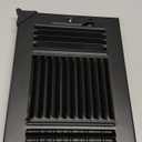 HVAC Premium 10"w X 6"h 3-Way AIR Supply Grille - Vent Cover & Diffuser - Flat Stamped Face - Black [Outer Dimensions: 11.75"w X 7.75"h]
