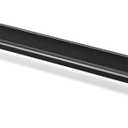 TUNNY 5 Pack Classic Solid Cabinet Handles with Metal Base Plate-12.6"/320mm Screw Spacing Matte Black Furniture Hardware Handles for Bathroom Dresser Kitchen Cabinets Bedroom Cabinet Pulls