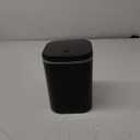 Hommp 0.5 Gallon Tiny Countertop Trash Can, Mini Desktop Garbage Can with Push-Button, Black